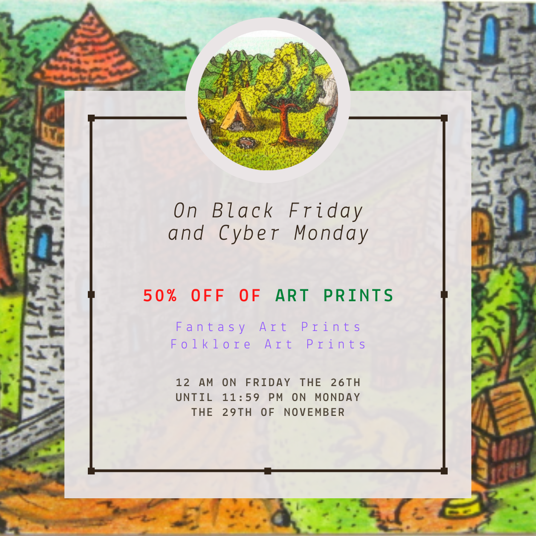 BLACK FRIDAY and CYBER MONDAY have just started earlier! Huge sales for all our collections of Arts and Handmade Crafts IS ON!