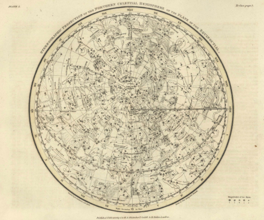 Star map- Northern Celestial Hemisphere map print - Antique Star Map - Professional Reproduction- Wall Zodiac Map- Astrology Celestial Map