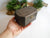 Wooden keepsake box- large eight side box- mahogany color wooden box with bronze color hinges- pine wood box- jewelry keepsake box- 6.7'' x 4.7'' x 3''- Dark Brown
