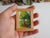 Miniature art framed with real pinewood- mini 'painting' artwork for dollhouse or for miniature collectors- handmade miniature dollhouse accessory