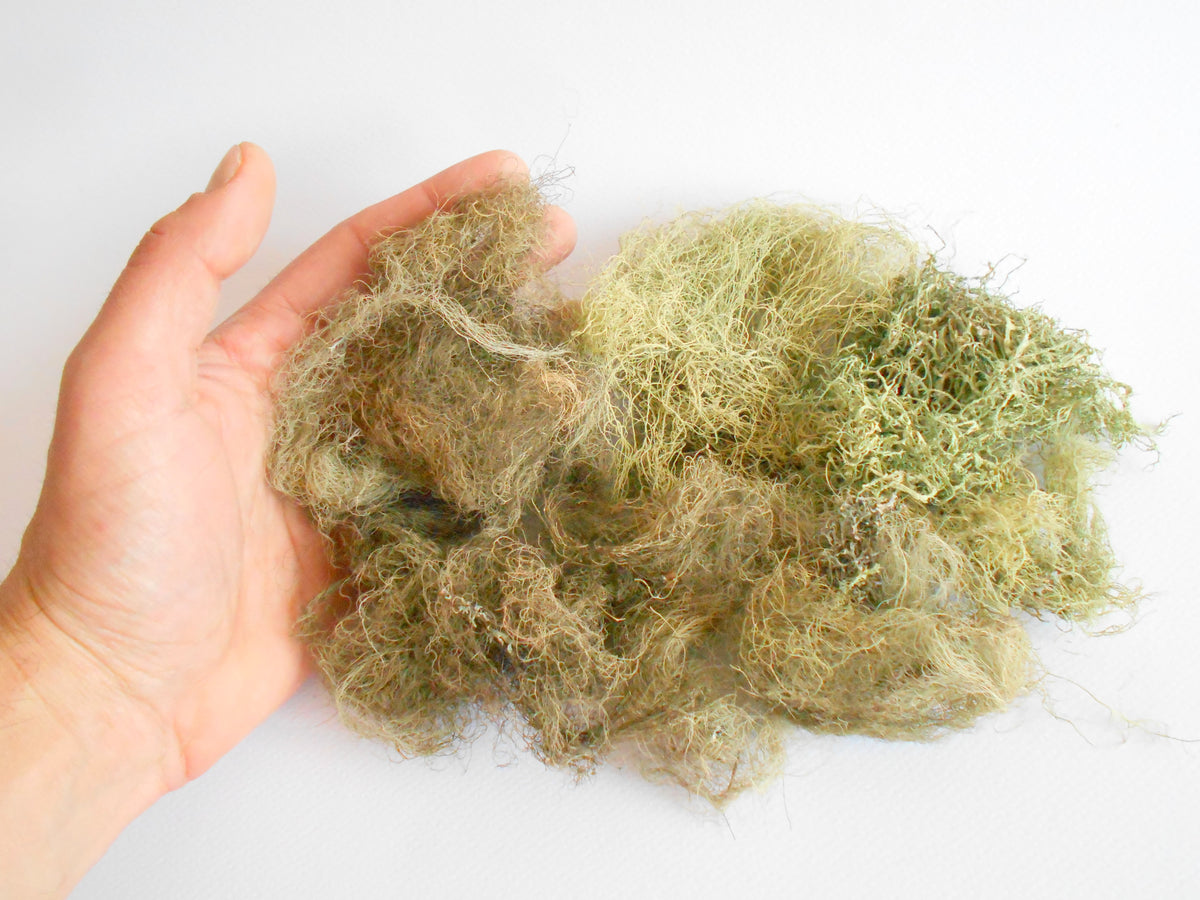 Dried lichen moss- Greenish dried tree lichen- decoration craft material- forest supplies- natural organic terrarium supplies- from Europe