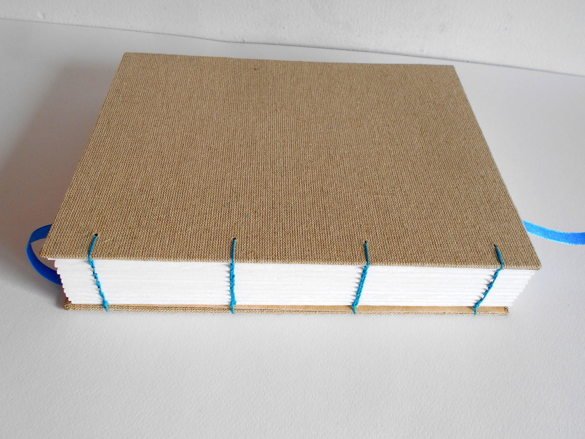 Handmade fabric journal- hardcovers coptic book- 100% recycled pages-80gsm.- ecofriendly gift for writers and teachers