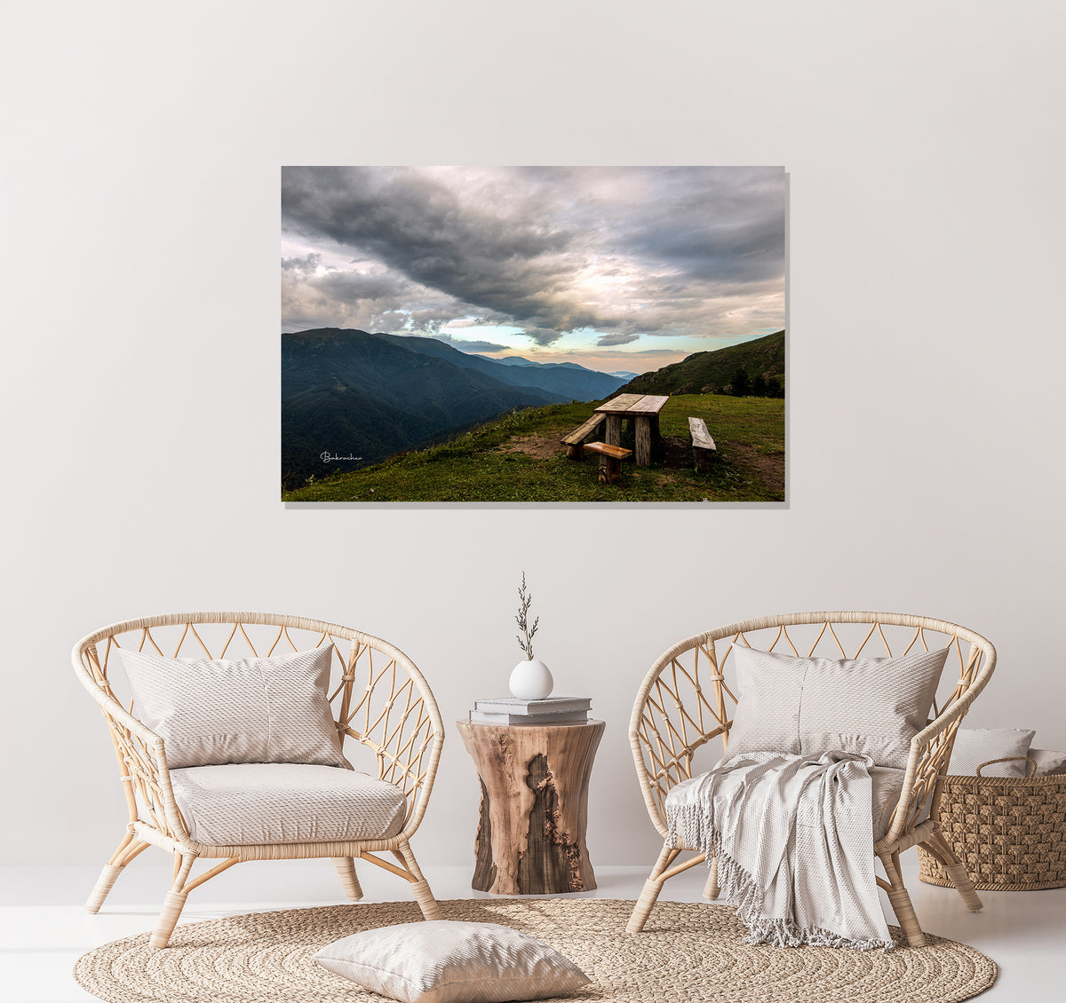 View from the Echo hut in the Balkan Mountains- nature photography wall art print- photo wall decor- Bulgarian landscape photo print