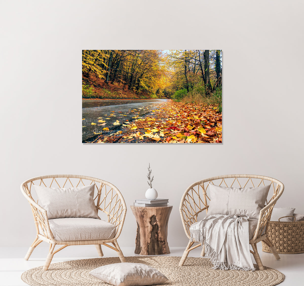Wall decor photo art- View from the road to &quot;The Hoof&quot; in Vitosha mountain- Autumn photography wall art print- photo wall decor- Bulgarian photo print
