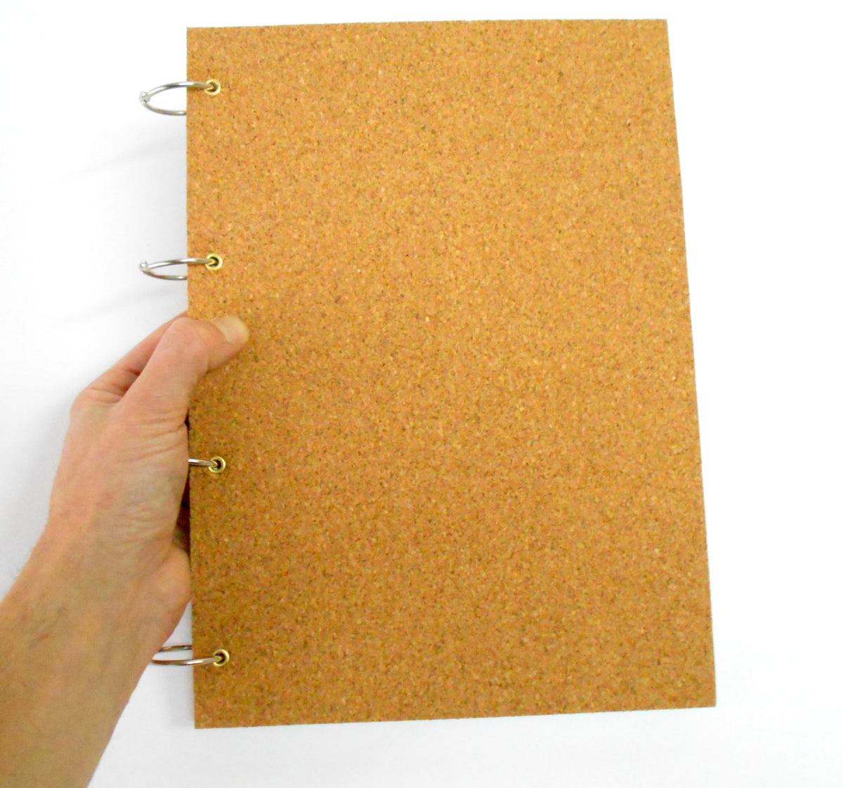 Cork hardcover sketchbook journal- 100% recycled pages- ring rustic blank sketchbook- ecofriendly gift