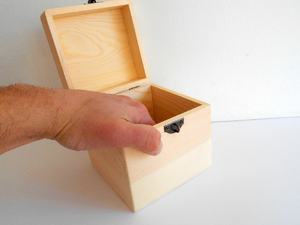 Unfinished Wooden box chest- square - Exiarts & Ecocrafts