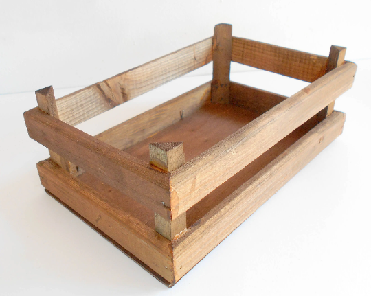 Wooden vintage crate- brown