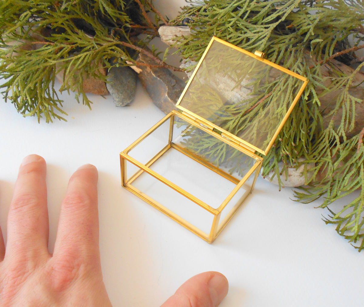 Small Glass Box Design Glass transparent tiny display box - Exiarts & Ecocrafts