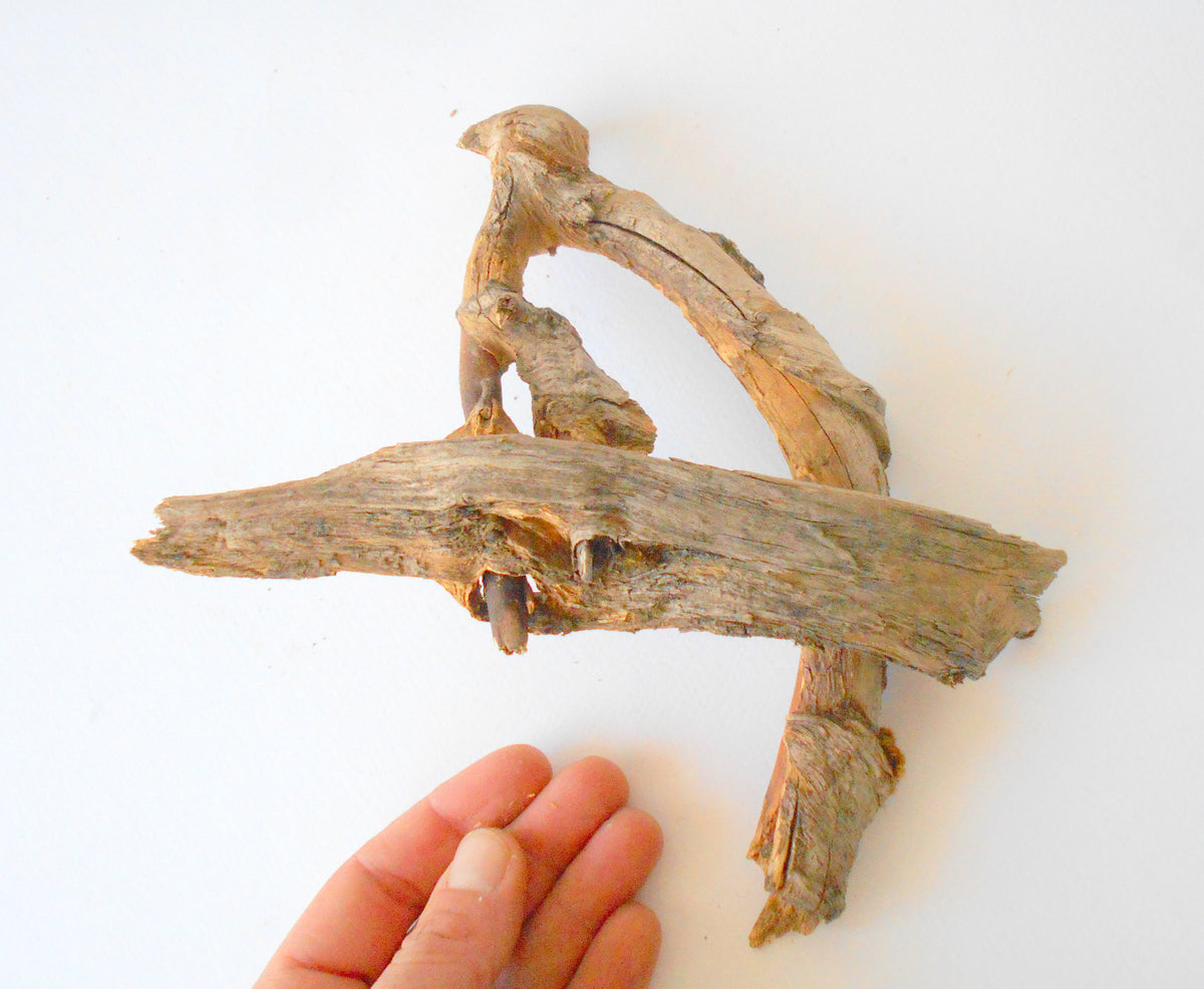 This is a naturally formed driftwood with a unique surface formed in a forest in the Rhodopes Mountain in Southern Europe- country Bulgaria. This piece of wood has been formed for many years and time has exposed the inner parts of the old tree wood. It looks like a boat or like a small pirate ship, isn&#39;t it?  Size: 20.5&#39; x 2&#39;&#39; x 2&#39;&#39;-&amp;nbsp; 52 x 5 x 5 cm.&amp;nbsp;