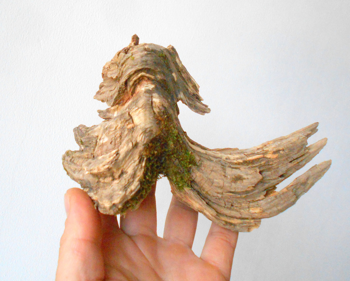 This is a naturally formed driftwood with a unique surface formed in a forest in the Rhodopes Mountain in Southern Europe- country Bulgaria. This piece of wood has been formed for many years and time has exposed the inner parts of the old tree wood. It looks like a small boat or a small pirate ship.  Size: 7&#39;&#39; x 5&#39;&#39; x 4&#39;&#39;-&amp;nbsp; 18 x 13 x 10 cm.&amp;nbsp;