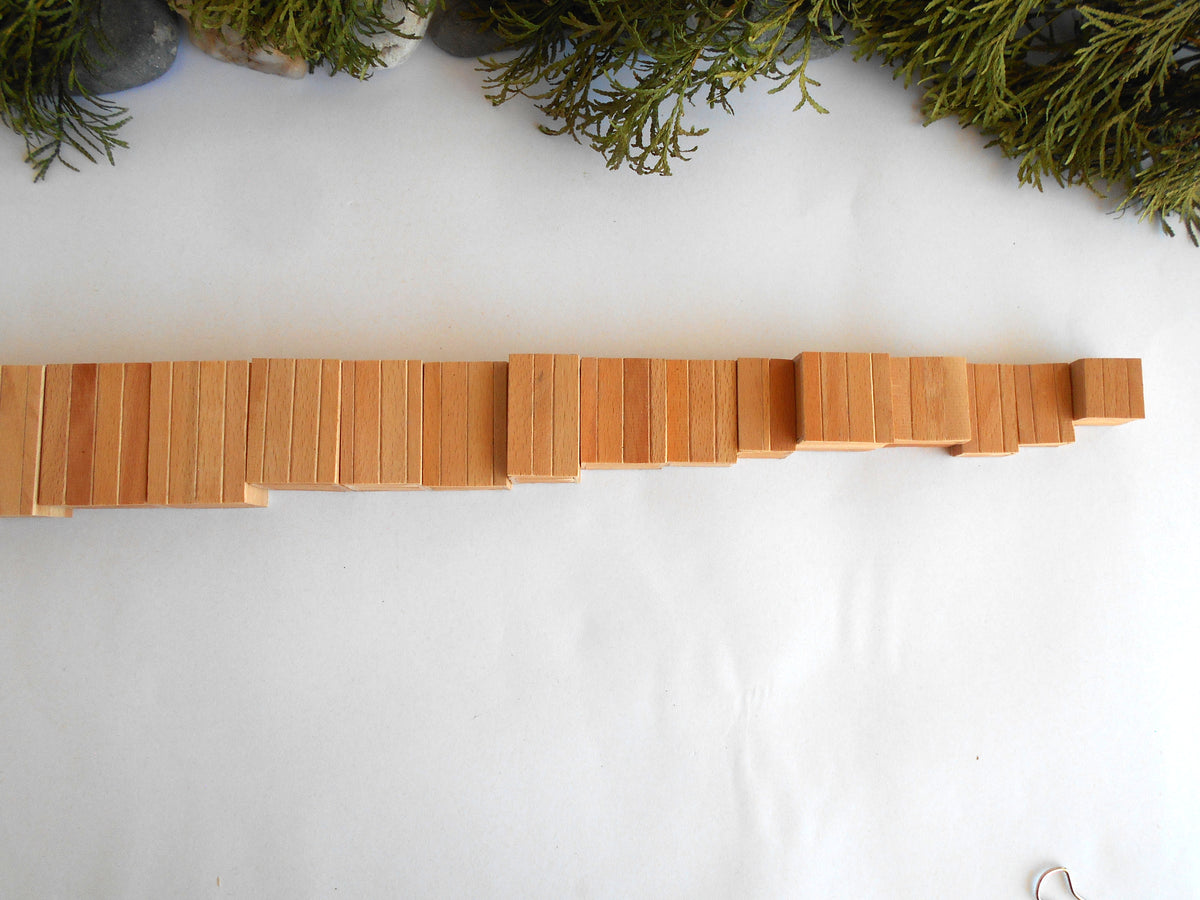 Miniature wooden box set of 23 different standart sizes - 1:12 scale dollhouse accessories - made to order beech wood miniature boxes with lids - Set Number 27