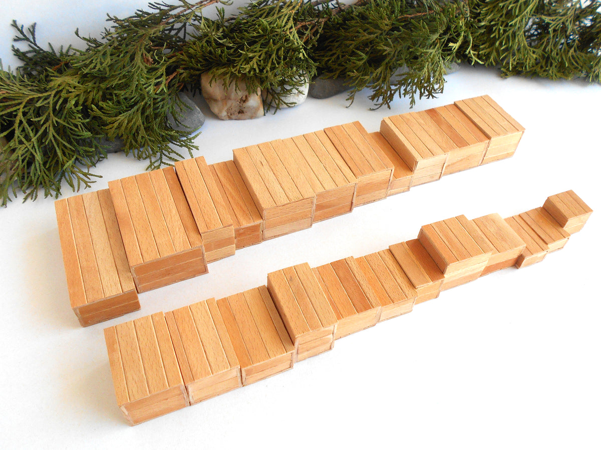 Miniature wooden box set of 23 different standart sizes - 1:12 scale dollhouse accessories - made to order beech wood miniature boxes with lids - Set Number 27