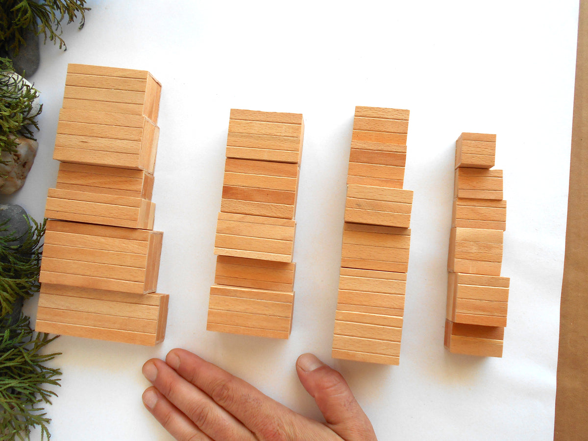 Miniature wooden box set of 23 different standart sizes - 1:12 scale dollhouse accessories - made to order beech wood miniature boxes with lids - Set Number 27