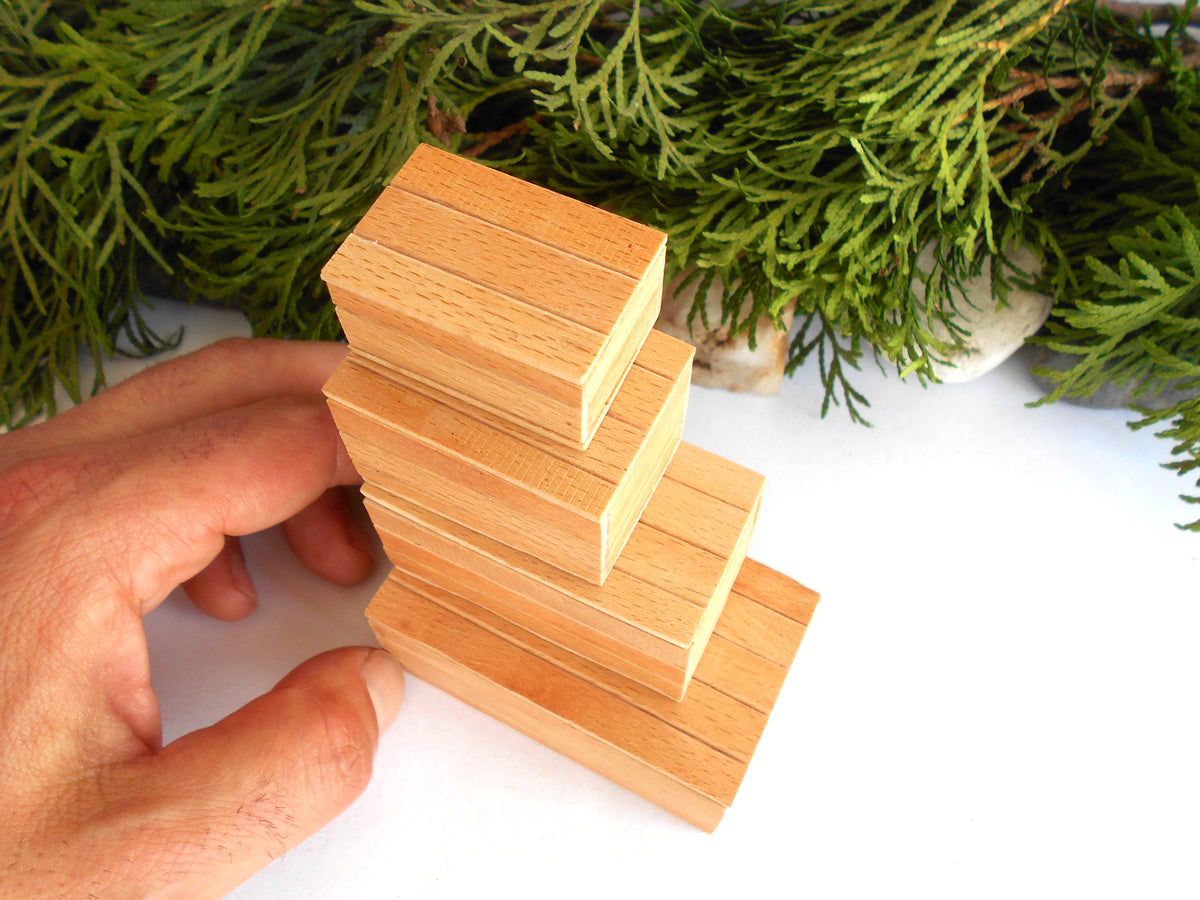Dollhouse miniature wooden handmade lid box set of 4- dollhouse 1/12th scale accessories- miniature beech wood boxes with lids Set Number 18