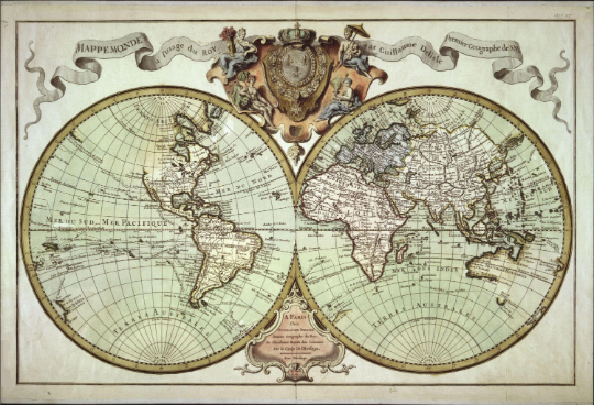 Antique World Map Print- Old world map-  Vintage Map-High quality Reproduction Historic Map- World Map Print on an archival card stock