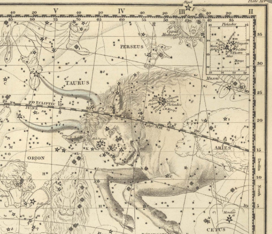 Taurus Constellation Map