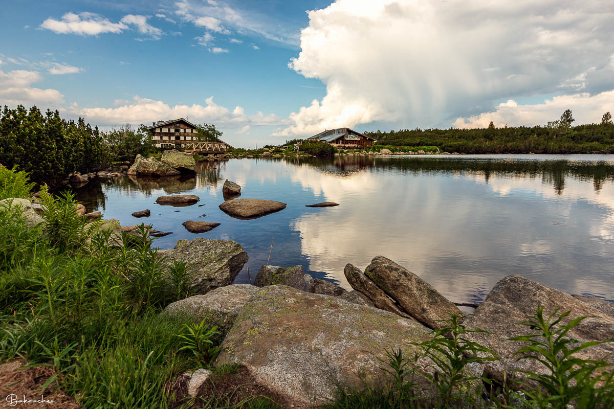 Mountain hut nature photography wall art print- photo wall decor- the 'Bezbog' hut in the Pirin Mountain- Bulgarian landscape