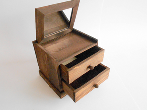 Box with 6 drawers- Wooden Jewelry Box- Apothecary Cabinet- Desktop Or -  Exiarts & Ecocrafts