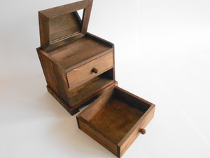 Box with 6 drawers- Wooden Jewelry Box- Apothecary Cabinet- Desktop Or -  Exiarts & Ecocrafts