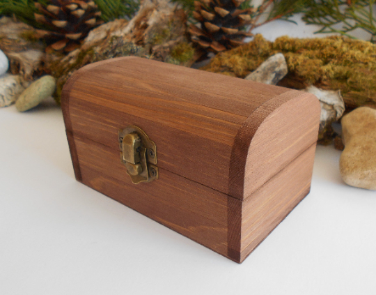 Wooden chest discount box small