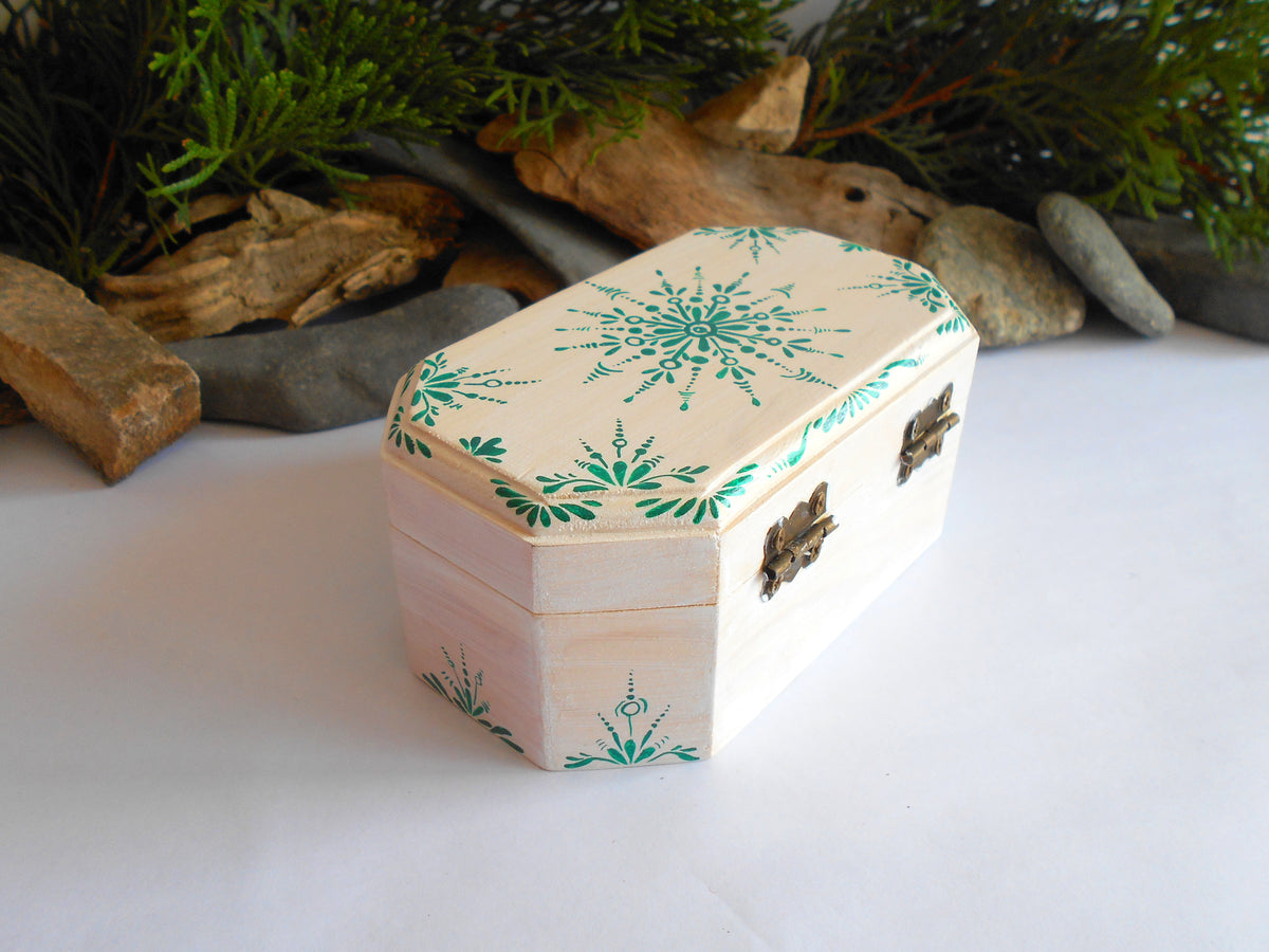 Polish Art Center - Square Jewelry Box - Field and Flower