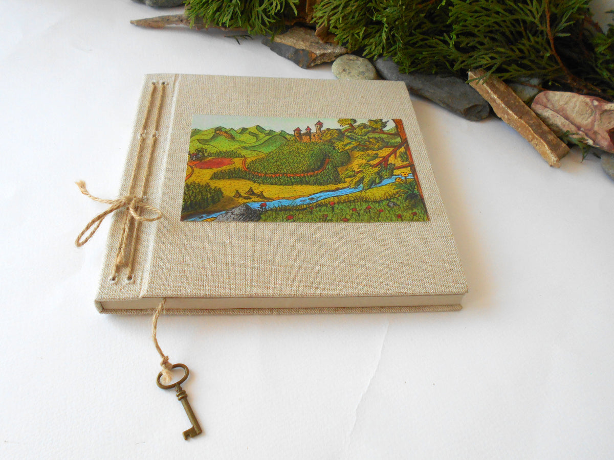 Sketchbook Drawing or Writing, Handcrafted Notebook for Him
