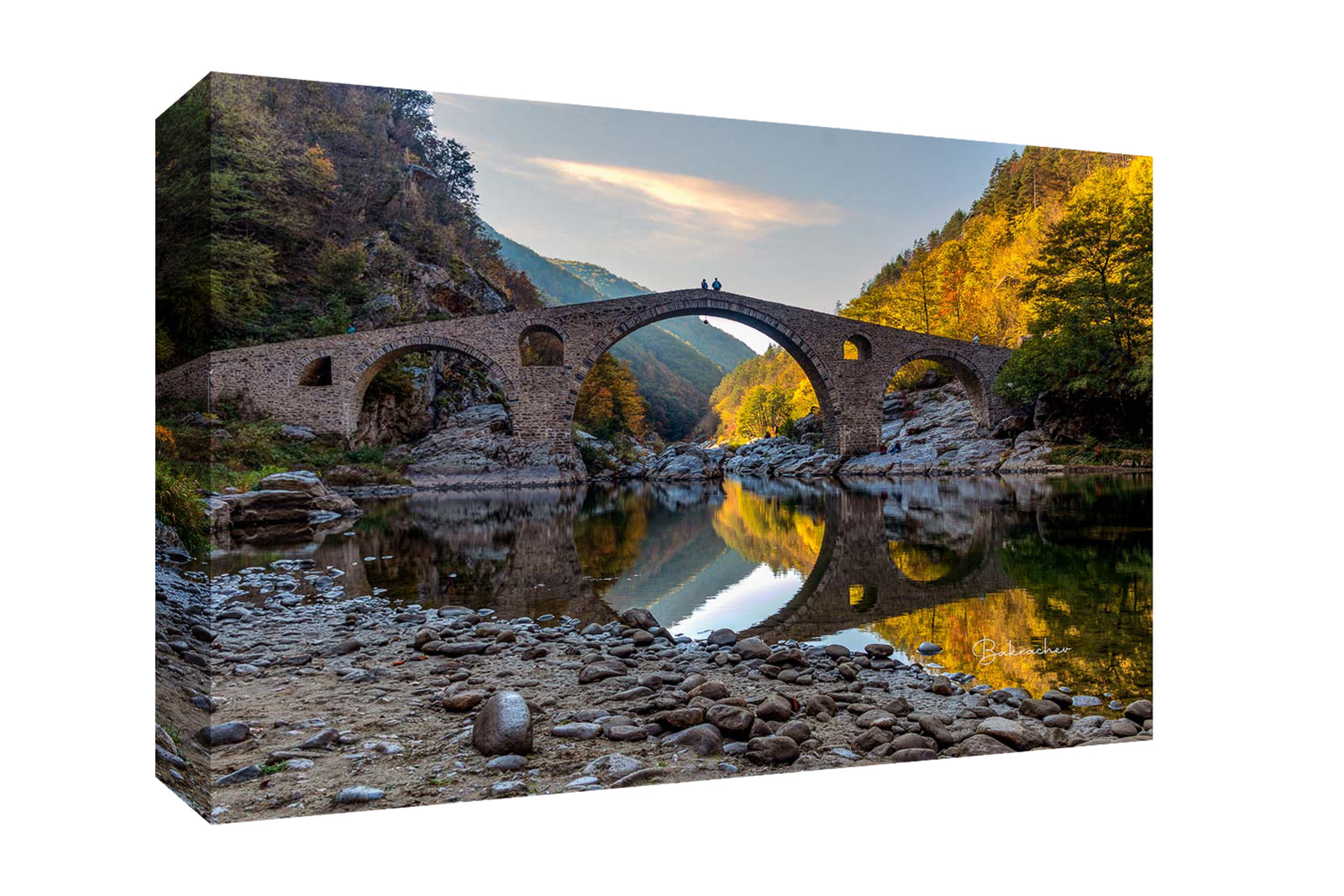 Mountain bridge and nature photography wall art print- photo wall decor- Devil's Bridge in the Rhodope Mountain- Bulgarian landscape