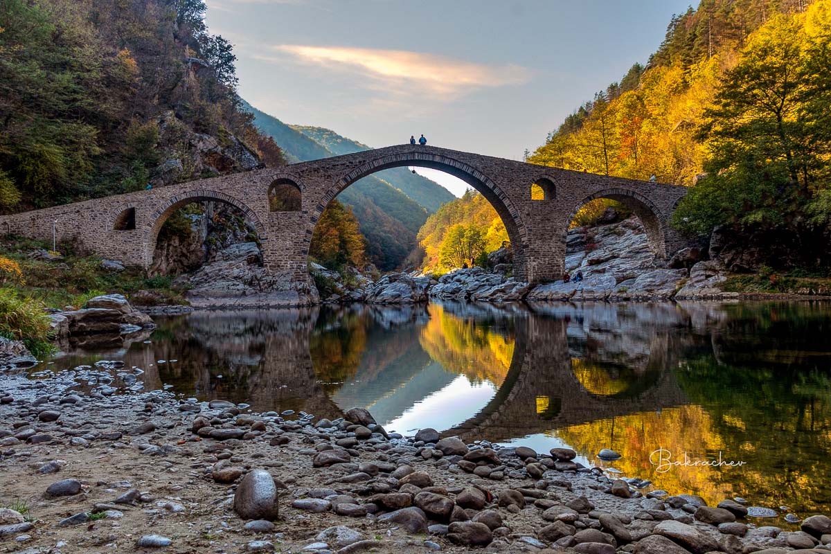 Mountain bridge and nature photography wall art print- photo wall decor- Devil's Bridge in the Rhodope Mountain- Bulgarian landscape