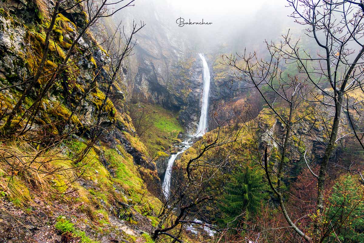 Mountain waterfall nature photography wall art print- photo wall decor- Goritsa Waterfall in the Rila Mountain- Bulgarian landscape