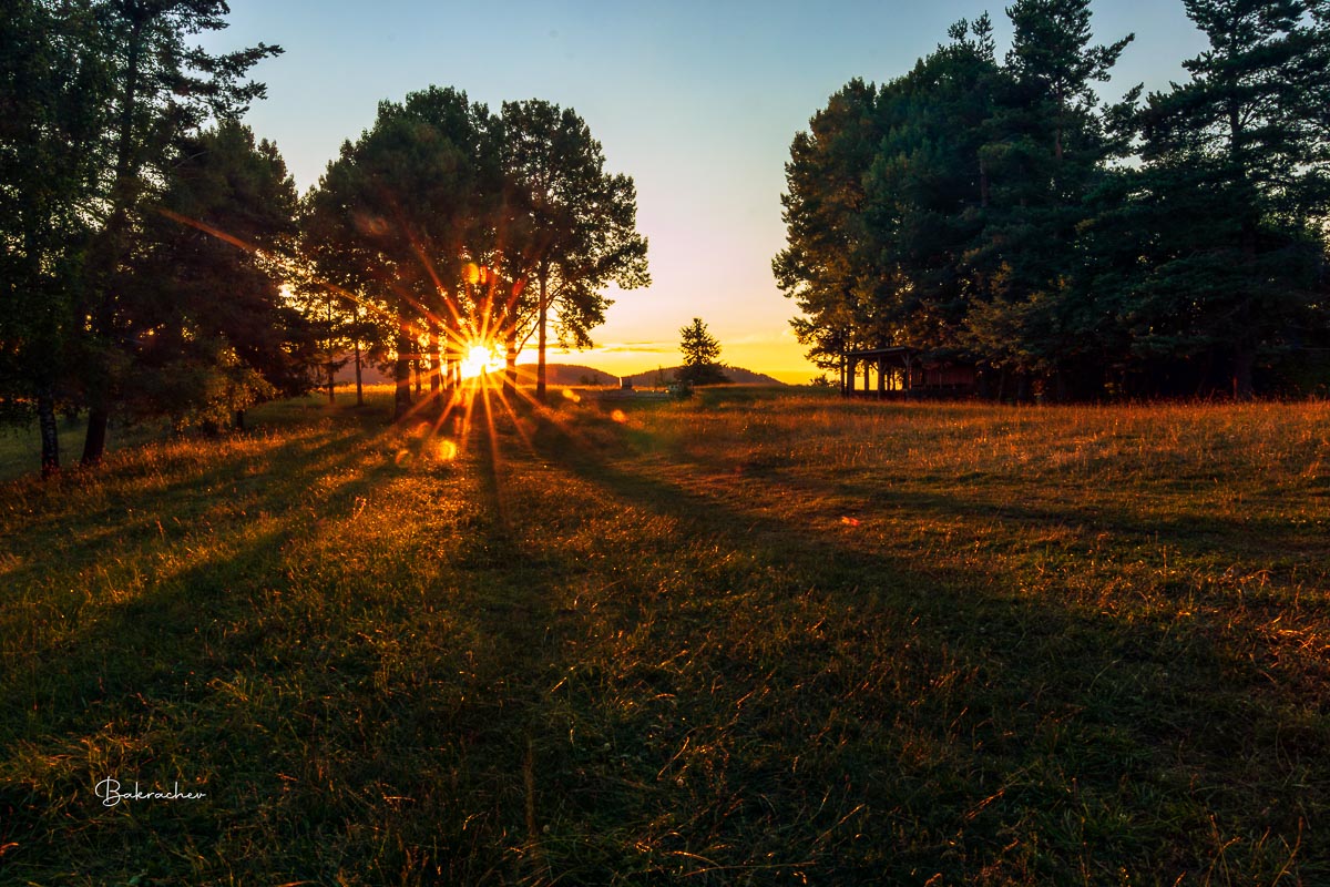 Photography wall art print- mountain sunset photo decor from Gela Village, Rhodope Mountain- Bulgarian landscape Media 1 of 3