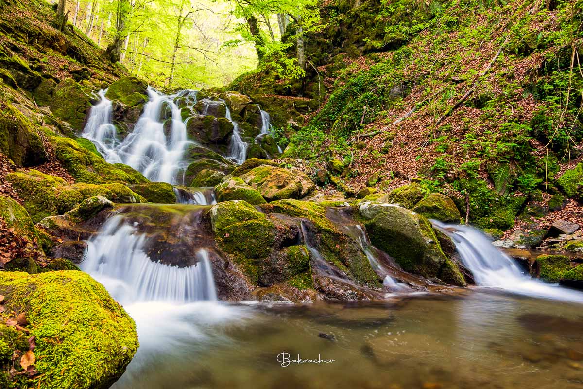 Mountain waterfall nature photography wall art print- photo wall decor- a Waterfall near Teteven town in the Balkan Mountain- Bulgarian landscape